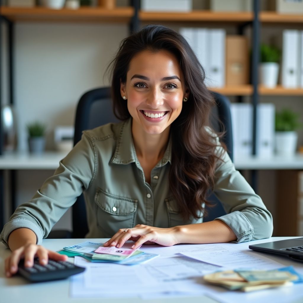 Laura, empleada administrativa